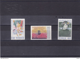 SUEDE 1978 PEINTURES Yvert 1016-1018, Michel 1034-1036 NEUF** MNH Cote 4 Euros - Nuevos