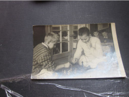 Children Play Chess Old Photo Postcards - Chess