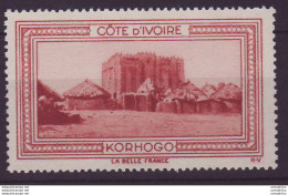 '"''Vignette ** Cote D''''Ivoire Korhogo''"' - Ongebruikt