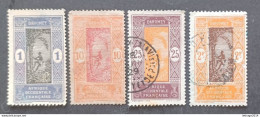 DAHOMEY 1913 - 1922 YVERT N 43-47-63-58 - Gebruikt