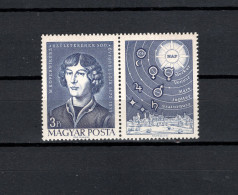 Hungary 1973 Space, Copernicus Stamp With Label MNH - Europa