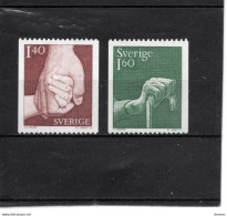 SUEDE 1980 PRENDRE SOIN Yvert 1085-1086 NEUF** MNH - Nuevos