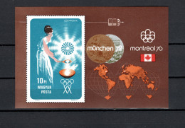 Hungary 1973 Space, Olympic Games Munich / Montreal S/s MNH - Europa