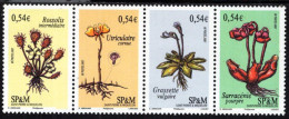 St. Pierre & Miquelon - 2007 - Carnivorous Plants And Flowers - Mint Stamp Set - Unused Stamps