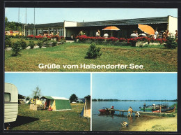 AK Halbendorf /Weisswasser, Gaststätte, Bootsanlegestelle, Campingplatz  - Weisswasser (Oberlausitz)