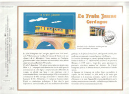 " LE TRAIN JAUNE DE CERDAGNE " Sur Feuillet CEF De 2000. N° 1506. N° YT 3338 Parfait état FDC à Saisir !!! - Trains