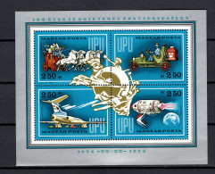 Hungary 1974 Space, UPU Centenary, Aviation Etc. S/s MNH - Europa