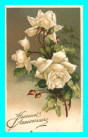 A726 / 599 Anniversaire Fleur Rose - Birthday