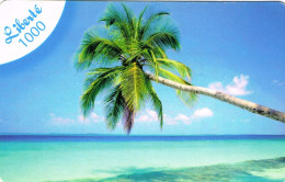 NOUVELLE CALEDONIE NEW CALEDONIA Telecarte Phonecard Prepayee Prepaid Liberte 1000 F Cocotier 1000 Ex. 2011 UT B - Neukaledonien