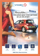 A421 / 067 Carte Pub VINCI PARK ( Automobile - Voiture ) - Publicité
