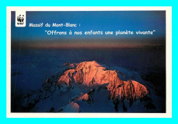 A747 / 009 Carte Pub WWF Massif Du Mont Blanc Val De Reuil - Publicité