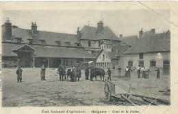 GRIGNON Ecole Nationale D'agriculture Cour De La Ferme – Belle Animation - Edit. L. Fréon - Grignon