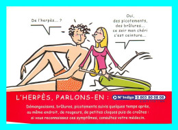 A757 / 367 Carte Pub L'Herpes Illustrateur Emmanuelle Robin - Reclame