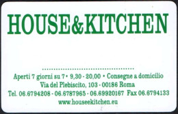 ITALIA 2009 - CALENDARIO TASCABILE - HOUSE & KITCHEN - CALENDOVISITA 2009 - I - Petit Format : 2001-...