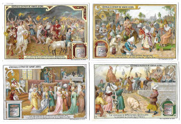 S 883, Liebig 6 Cards, Le Carnaval à Differentes époques (spots On Backsites) - Liebig