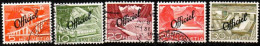 SCHWEIZ, SUISSE 1950, Dienstmarken Mi. 64, 65, 67, 68, 69,   ZST 65, 66, 68, 69, 70,  GESTEMPELT, OBLITERE - Servizio