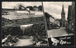 AK Epe /Westf., Badeanstalt, Parkanlage, Gronauer Strasse  - Gronau