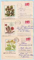 USSR 1974.0617. Medicinal Plants. Used Covers (3) - 1970-79