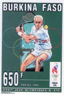 Burkina Faso 1995, Olympic Games In Atlanta, Tennis, 1val  IMPERFORATED - Tennis