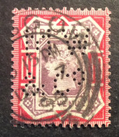 GB92 Victoria Jubilé PERFORÉ « MW&C°» YT 102 Oblitéré - Used Stamps