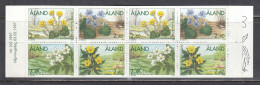 Aland 1997 - Flowers, Mi-Nr. 120/23 In Booklet, MNH** - Ålandinseln