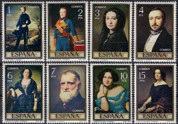 España 1977 Edifil 2429/36 Sellos ** Pintor Federico Madrazo El Niño Florez, Duque De San MIguel, Carolina Coronado, - Ungebraucht