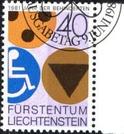 LIECHTENSTEIN, ANNO PERSONE DISABILI, 1981, USATO Mi:LI 774, Scott:LI 712, Yt:LI 715 - Gebraucht