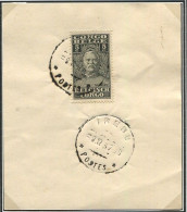 Congo Irebu Oblit. Keach 7A1 Sur C.O.B. 135 Sur Papier Libre  Le 03/12/1937 - Brieven En Documenten