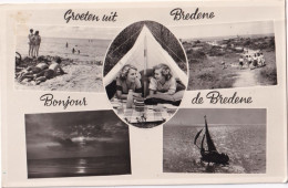 Bredene :  Groeten Uit      ---         Ecrit Avec Timbre - Met Zegel - Bredene