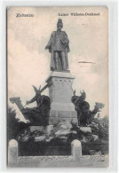 39101104 - Kiel-Holtenau. Kaiser Wilhelm-Denkmal. Feldpost Leichter Bug Unten Rechts, Leicht Fleckig, Sonst Gut Erhalte - Kiel