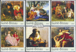 Guinea-Bissau 2694-2699 (kompl. Ausgabe) Postfrisch 2003 Louvre - Guinée-Bissau