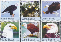 Guinea-Bissau 2596-2601 (kompl. Ausgabe) Postfrisch 2003 Adler Und Pfadfinder - Guinea-Bissau