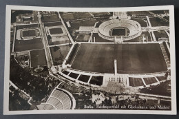 GERMANY THIRD 3rd REICH ORIGINAL POSTCARD BERLIN 1936 SUMMER OLYMPICS STADIUM VIEW - Giochi Olimpici