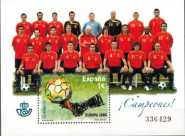 Spain MNH SS - Fußball-Europameisterschaft (UEFA)