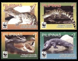 (084) Philippines  WWF / Fauna / Animals / Crocodiles ** / Mnh  Michel 4500-4503 - Filipinas