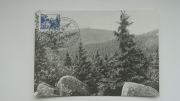 CARTE MAXIMUM CARD OBERHARZ BLICK ZUM BROCKEN  DDR - Cartes-Maximum (CM)