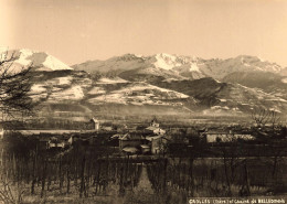 Crolles * Carte Photo * Vue Du Village , Et Chaine De Belledonne - Other & Unclassified