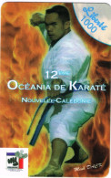 NOUVELLE CALEDONIE NEW CALEDONIA Telecarte Phonecard Prepayee Prepaid Liberte 1000 F Oceania Karate Sport Ex. 2009 UT B - New Caledonia