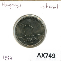 10 FORINT 1994 HUNGRÍA HUNGARY Moneda #AX749.E.A - Hungría