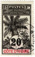 COSTA D’AVORIO, IVORY COAST, OIL PALM, 20 C., 1906, FRANCOBOLLI USATI Scott:CI 26, Yt:CI 26 - Gebruikt