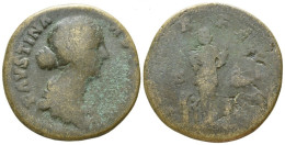 FAUSTINA SESTERTIUS AUGUSTA BRONZE 19.51g/31mm RÖMISCHEN #ANT1016.28.D.A - The Anthonines (96 AD To 192 AD)