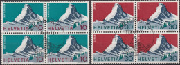 1965 Schweiz ° Mi:CH 820+821, Yt:CH 753+754, Zum:CH 433+434, Matterhorn (° ZERMATT AM MATTERHORN) - Used Stamps