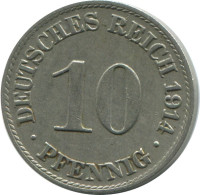 10 PFENNIG 1914 A ALEMANIA Moneda GERMANY #AE511.E.A - 10 Pfennig