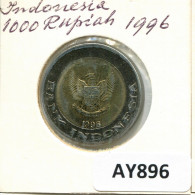 1000 RUPIAH 1996 INDONÉSIE INDONESIA BIMETALLIC Pièce #AY896.F.A - Indonésie