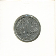 1 FRANC 1943 FRANCE Coin French Coin #AK582.U.A - 1 Franc