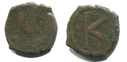 FLAVIUS MAURITIUS TIBERIUS AUGUSTUS Antiguo BYZANTINE Moneda 5.8g/23mm #AB366.9.E.A - Byzantium