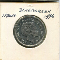 1 KRONE 1976 DANEMARK DENMARK Münze #AR322.D.A - Dänemark