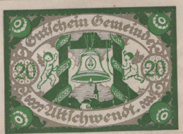 20 HELLER 1920 Stadt ALTSCHWENDT Oberösterreich Österreich Notgeld Papiergeld Banknote #PG809 - [11] Local Banknote Issues
