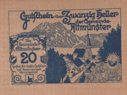 20 HELLER 1920 Stadt ALTMÜNSTER Oberösterreich Österreich Notgeld #PE176 - [11] Local Banknote Issues