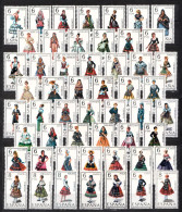 Spain MNH Stamps, Full Set Of 53 - Costumes